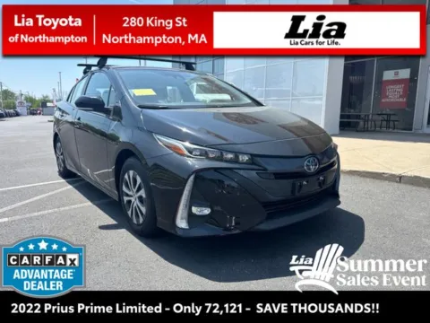 Black 2022 Toyota Prius Prime Limited for sale in Northampton, MA