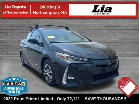 Black 2022 Toyota Prius Prime Limited for sale in Northampton, MA