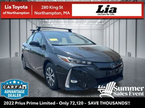 Black 2022 Toyota Prius Prime Limited for sale in Northampton, MA