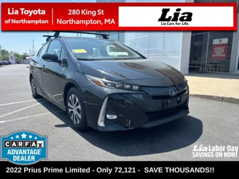 Black 2022 Toyota Prius Prime Limited for sale in Northampton, MA