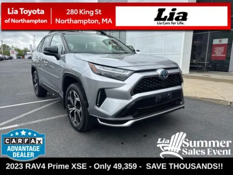 Black 2023 Toyota RAV4 Prime XSE for sale in Northampton, MA