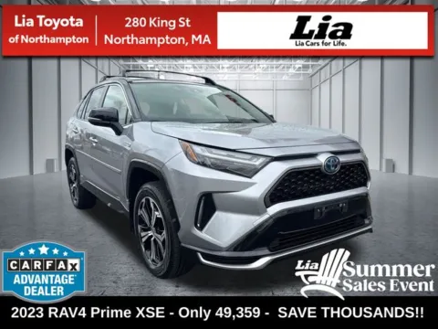 Black 2023 Toyota RAV4 Prime XSE for sale in Northampton, MA