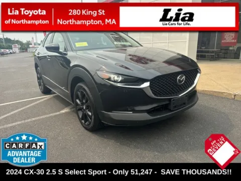 Black 2024 Mazda CX-30 2.5 S Select Sport for sale in Northampton, MA