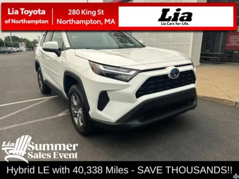 White 2024 Toyota RAV4 Hybrid LE for sale in Northampton, MA