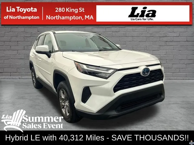 White 2024 Toyota RAV4 Hybrid LE for sale in Northampton, MA