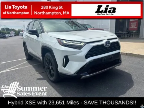 Black 2023 Toyota RAV4 Hybrid XSE for sale in Northampton, MA