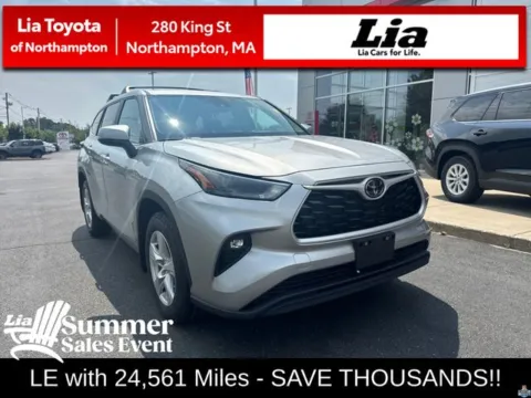 Silver 2024 Toyota Highlander LE for sale in Northampton, MA