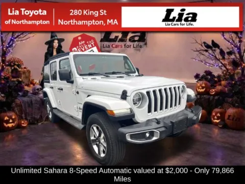 White 2018 Jeep Wrangler Unlimited Sahara for sale in Northampton, MA