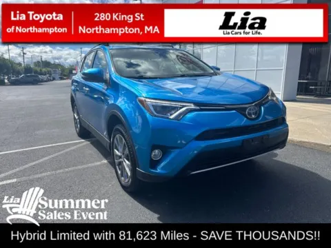Blue 2018 Toyota RAV4 Hybrid Limited for sale in Northampton, MA