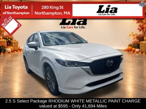 White 2025 Mazda CX-5 2.5 S Select Package for sale in Northampton, MA