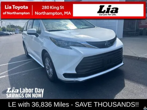 White 2025 Toyota Sienna LE for sale in Northampton, MA