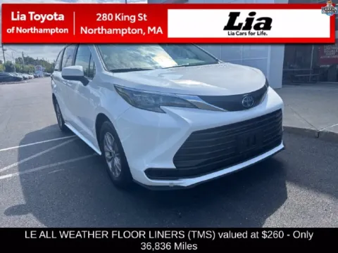 White 2025 Toyota Sienna LE for sale in Northampton, MA