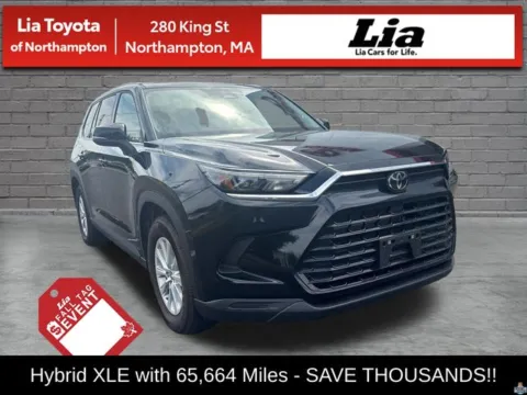 Black 2025 Toyota Grand Highlander Hybrid XLE for sale in Northampton, MA
