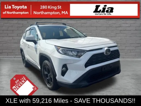 White 2020 Toyota RAV4 XLE for sale in Northampton, MA