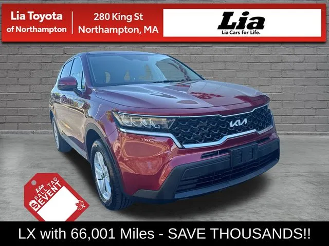 Red 2022 Kia Sorento LX for sale in Northampton, MA