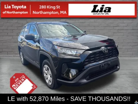 Black 2021 Toyota RAV4 LE for sale in Northampton, MA