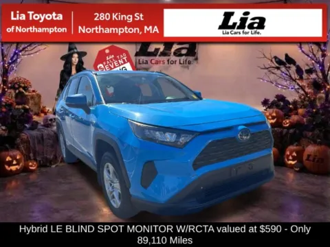 Blue 2019 Toyota RAV4 Hybrid LE for sale in Northampton, MA