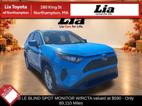 Blue 2019 Toyota RAV4 Hybrid LE for sale in Northampton, MA