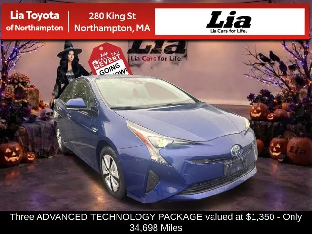 Blue 2017 Toyota Prius Three for sale in Northampton, MA