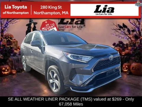 Gray 2021 Toyota RAV4 Prime SE for sale in Northampton, MA