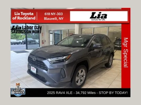 Gray 2025 Toyota RAV4 XLE for sale in Blauvelt, NY