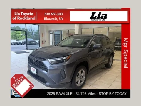 Gray 2025 Toyota RAV4 XLE for sale in Blauvelt, NY