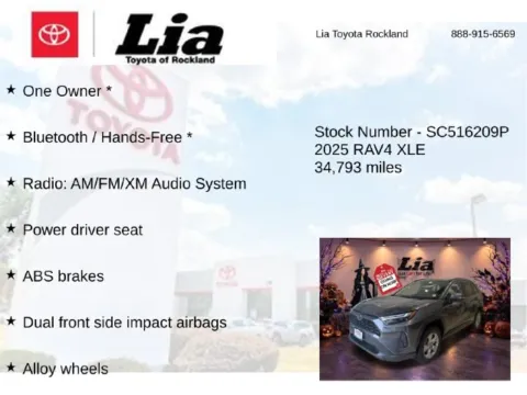 More photos of 2025 Toyota RAV4 XLE at Lia Toyota of Rockland, NY