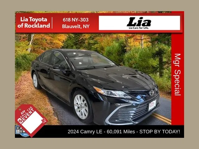 Black 2024 Toyota Camry LE for sale in Blauvelt, NY
