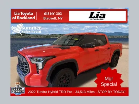 Orange 2022 Toyota Tundra Hybrid TRD Pro for sale in Blauvelt, NY