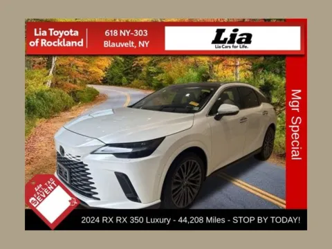 White 2024 Lexus RX 350 Luxury for sale in Blauvelt, NY