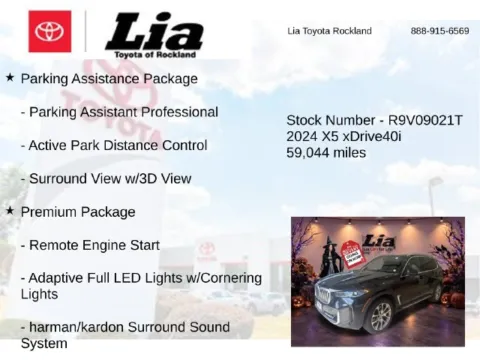 More photos of 2024 BMW X5 xDrive40i at Lia Toyota of Rockland, NY