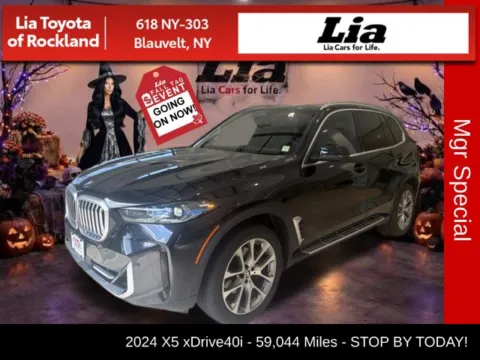 Black 2024 BMW X5 xDrive40i for sale in Blauvelt, NY