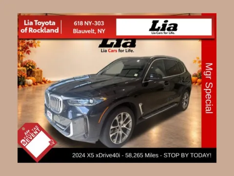 Black 2024 BMW X5 xDrive40i for sale in Blauvelt, NY