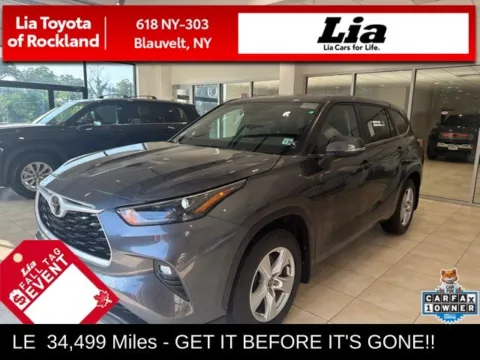 Gray 2025 Toyota Highlander LE for sale in Blauvelt, NY