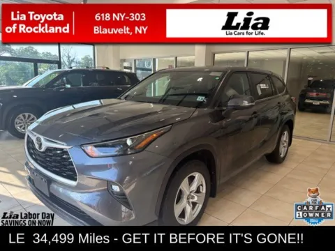 Gray 2025 Toyota Highlander LE for sale in Blauvelt, NY