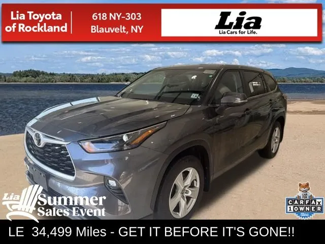 Gray 2025 Toyota Highlander LE for sale in Blauvelt, NY