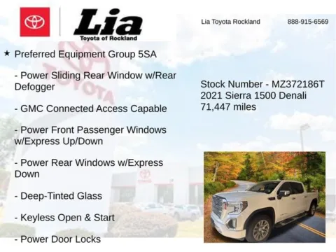More photos of 2021 GMC Sierra 1500 Denali at Lia Toyota of Rockland, NY