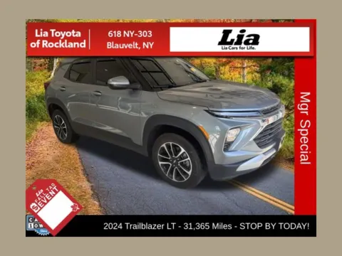 Gray 2024 Chevrolet TrailBlazer LT for sale in Blauvelt, NY