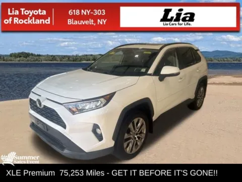 White 2019 Toyota RAV4 XLE Premium for sale in Blauvelt, NY