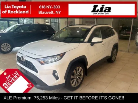 White 2019 Toyota RAV4 XLE Premium for sale in Blauvelt, NY