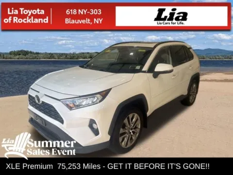 White 2019 Toyota RAV4 XLE Premium for sale in Blauvelt, NY