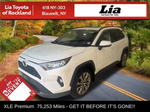 White 2019 Toyota RAV4 XLE Premium for sale in Blauvelt, NY