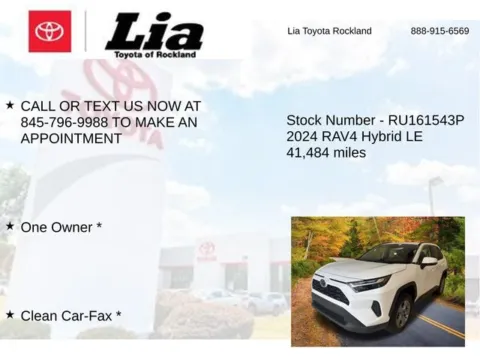 More photos of 2024 Toyota RAV4 Hybrid LE at Lia Toyota of Rockland, NY