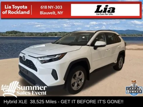 White 2023 Toyota RAV4 Hybrid XLE for sale in Blauvelt, NY