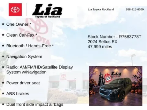 More photos of 2024 Kia Seltos EX at Lia Toyota of Rockland, NY