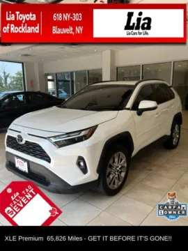 White 2022 Toyota RAV4 XLE Premium for sale in Blauvelt, NY