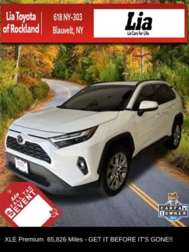 White 2022 Toyota RAV4 XLE Premium for sale in Blauvelt, NY