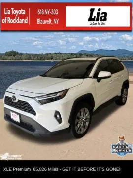 White 2022 Toyota RAV4 XLE Premium for sale in Blauvelt, NY