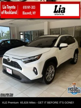 White 2022 Toyota RAV4 XLE Premium for sale in Blauvelt, NY