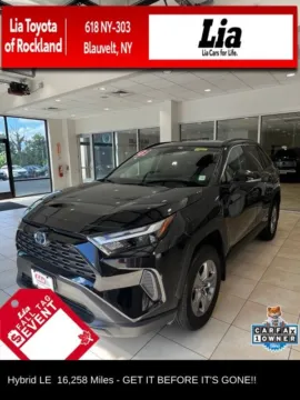 Black 2023 Toyota RAV4 Hybrid LE for sale in Blauvelt, NY